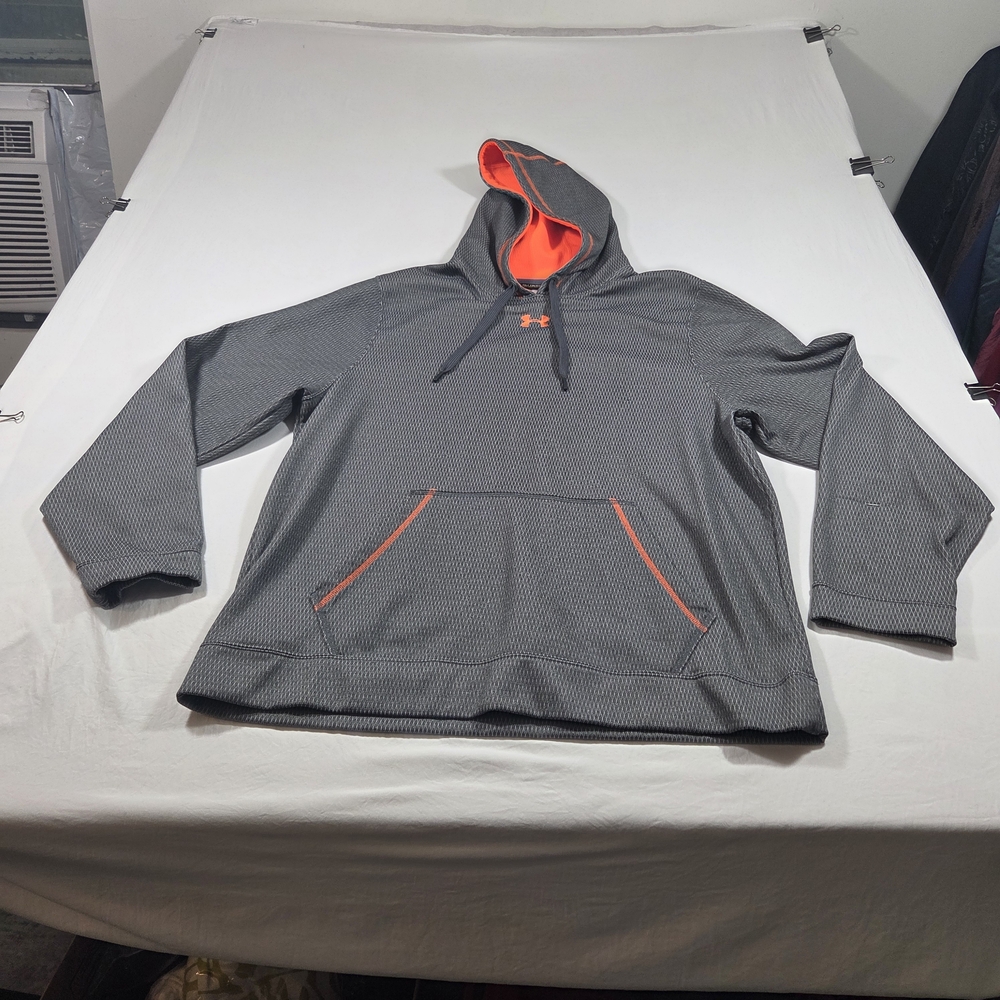 Under Armour Hoodie Sweatshirt  Insulated Pockets MEN XLARGE Gray  Hoodie